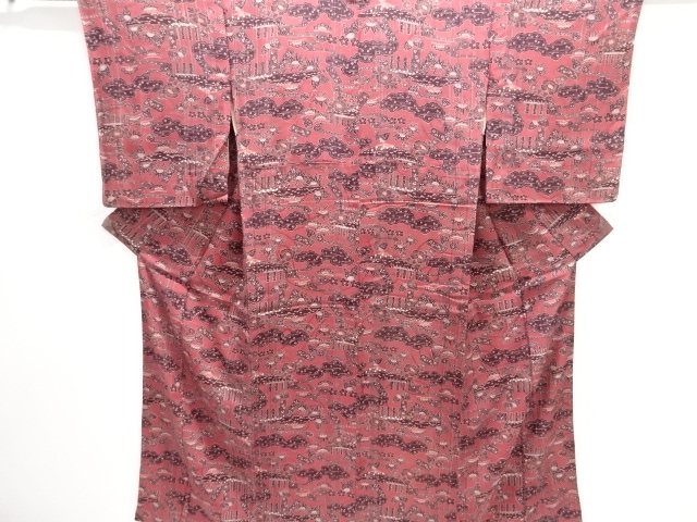 JAPANESE KIMONO / ANTIQUE KIMONO / TAISHO ROMAN STYLE / MON KINSHA / STREAM